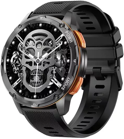 AK59 Smartwatch με Παλμογράφο Μαύρο