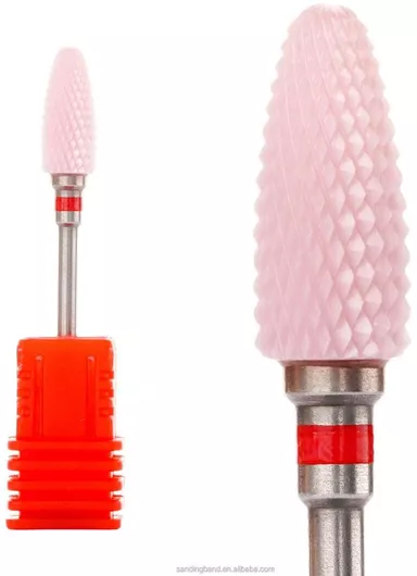 Φρέζα Τροχού Νυχιών Κεραμική Κόκκινη