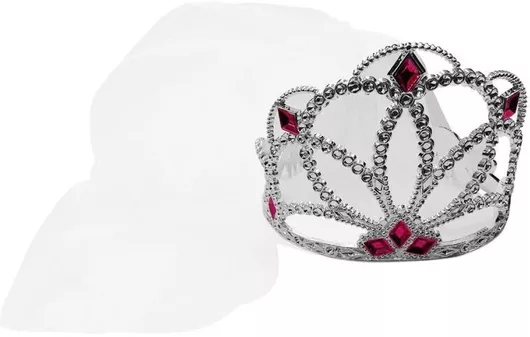 Τιάρα BRIDE TO BE με πέπλο για τη νύφη