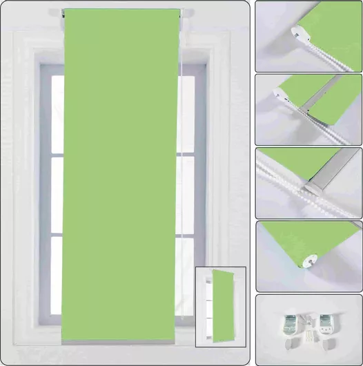 Tpster Ρόλερ Σκίασης Μερικής Συσκότισης Πράσινο Π150xΥ180εκ. 23806