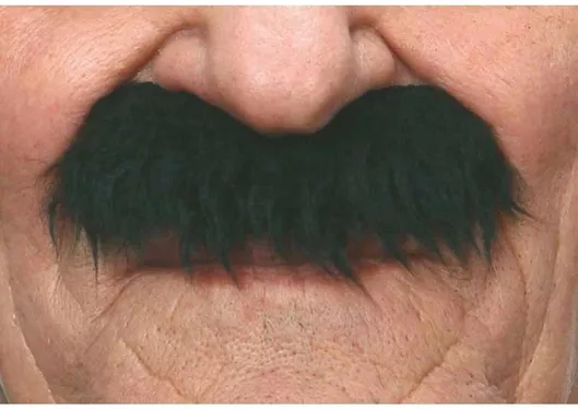 Μουστάκι / Γενειάδα για Απόκριες σε Μαύρο χρώμα