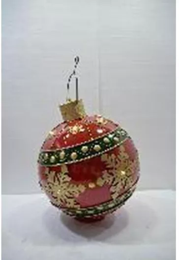 Iliadis Φωτιζόμενη Χριστουγεννιάτικη Μεταλλική Διακοσμητική Μπάλα 95x60x60εκ.