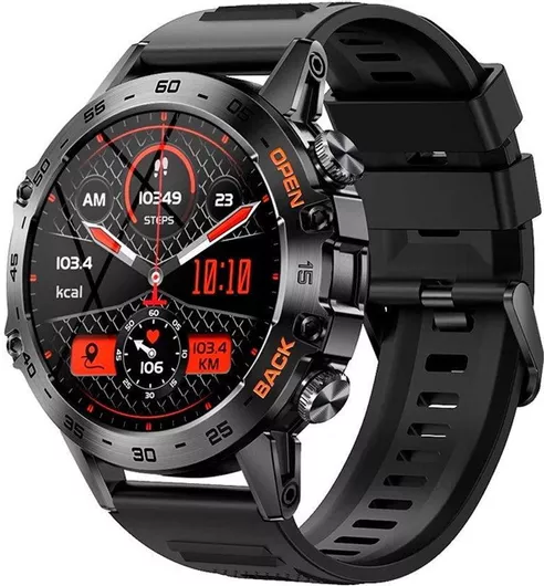 Smartwatch Aoke K52 με Παλμογράφο (Μαύρο)