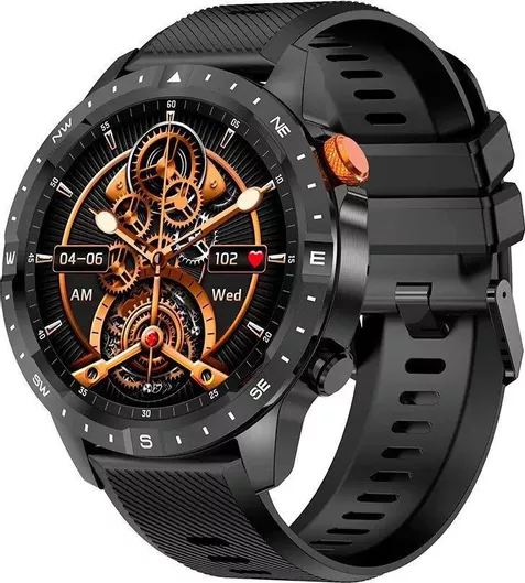 Smartwatch Aoke Ak57 με Παλμογράφο (Μαύρο)