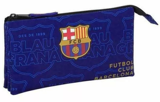 Κασετίνα F.C. Barcelona με 3 Θήκες σε Μπλε χρώμα