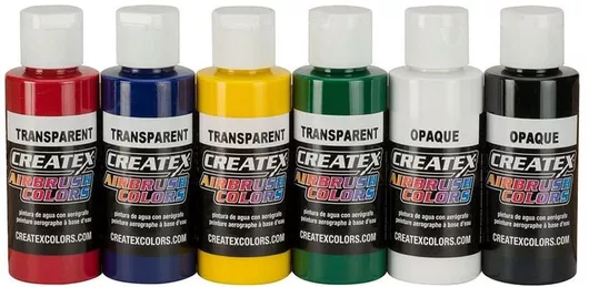 Χρώματα Μοντελισμού Createx Colors Σετ Transparent (primary) Set 60ml 6τμχ