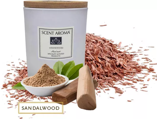 Αρωματικό Κερί Σόγιας Sandalwood - (Σανδαλόξυλο) 175gr / 39 Ώρες Καύσης
