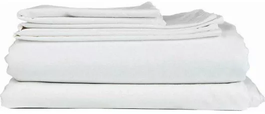 Σεντόνι Ξενοδοχείου Sidirela Λευκό Ημίδιπλο 160x255cm