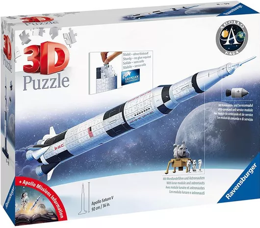 Puzzle Apollo Saturn V Rocket 3D 440 Κομμάτια