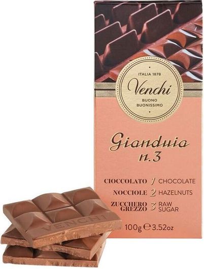 Σοκολάτα Venchi Gianduia N.3 Vegan Χωρίς Γλουτένη 100gr