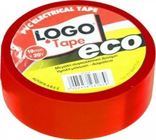 Μονωτική Ταινία Logo Tape Eco Κόκκινη 19mm X 18,3m