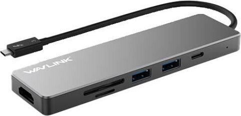 Docking Station Laptop Wavlink WL-UHP3407 USB-C με HDMI 4K PD Ασημί
