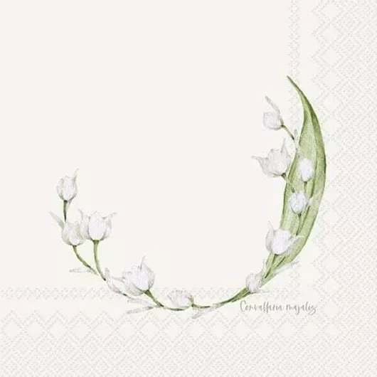 ΧΑΡΤΟΠΕΤΣΕΤΕΣ Χ20 25CM ΣΤΕΦΑΝΙ ΜΕ ΚΡΙΝΑ (ΕΚΡΟΥ)