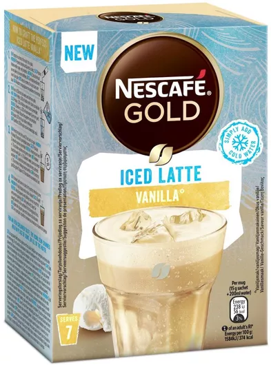 Στιγμιαίοι Καφές Nescafe Iced Latte με Άρωμα Vanilla 7x15gr
