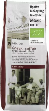 Ελληνικός Καφές Νέκταρ Παραδοσιακός Βιολογικός 200gr