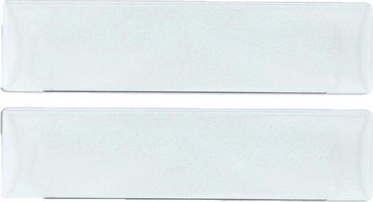 Προστατευτικά Τζάμια Πινακίδας Αυτοκινήτου Autoline Πλαστικά 52 x 12cm Σετ 2τμχ Διάφανο