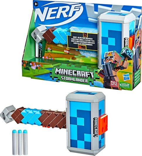 Nerf Hasbro Εκτοξευτής Stormlander Minecraft για 8+ Ετών