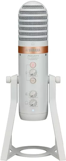 Μικρόφωνο Yamaha Electret USB Type-C AG-01-WH Επιτραπέζιο για Studio  Λευκό Χρώμα