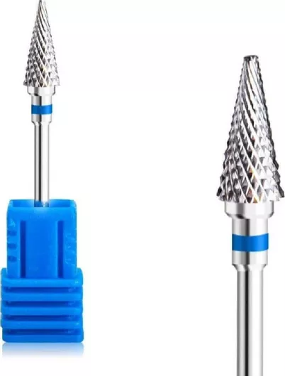 Φρέζα Καρβιδίου Τροχού Νυχιών με Σχήμα Κώνου Μπλε