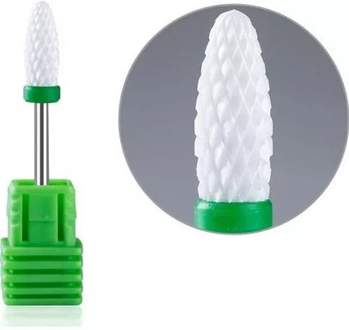 Φρέζα Τροχού Νυχιών Κεραμική Πράσινη