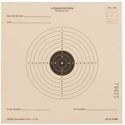 Στόχος Umarex Χάρτινος 14x14cm