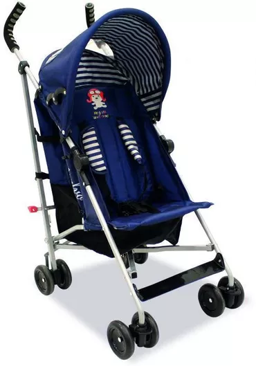 Καρότσι Μωρού Asalvo Yolo Μπαστούνι Μπλε Kατάλληλο από 6 Mηνών 6kg