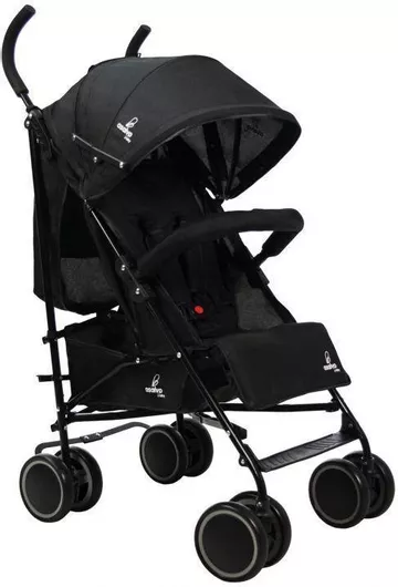 Καρότσι Μωρού Asalvo Tokyo Μπαστούνι Μαύρο Kατάλληλο από 6 Mηνών 5.5kg