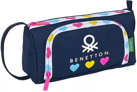 Κασετίνα Safta Benetton Love Γεμάτη με 1 Θήκη Μπλε
