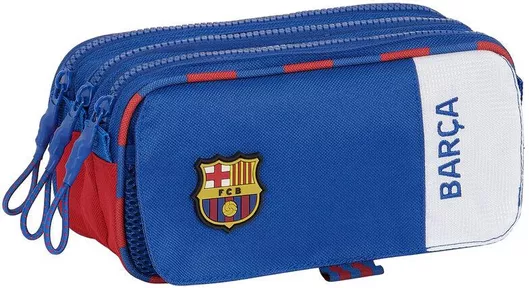 Κασετίνα F.C. Barcelona F.c με 3 Θήκες Μπλε