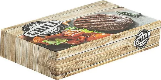 Σετ Χάρτινα Κουτιά Ψητοπωλείου 80 23x12cm Gril