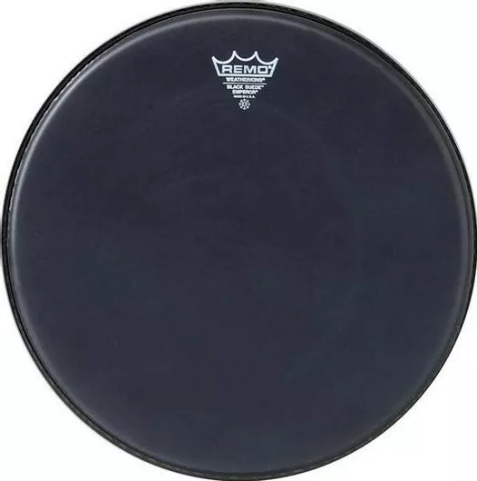 Remo Emperor Black Suede 14"