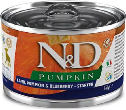 Υγρή Τροφή Farmina N&D Starter για Κουτάβι με Αρνί & Βατόμουρα χωρίς Σιτηρά σε Κονσέρβα 6 x 140γρ.