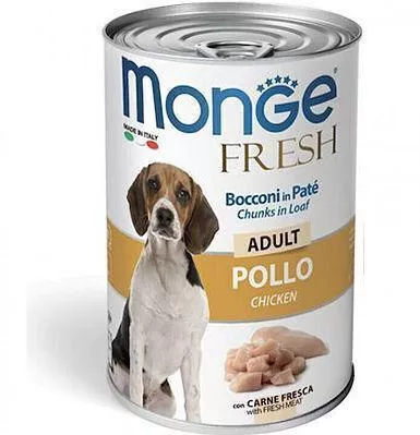 Υγρή Τροφή Σκύλου Monge Fresh Pate με Πάπια 24 x 400γρ.