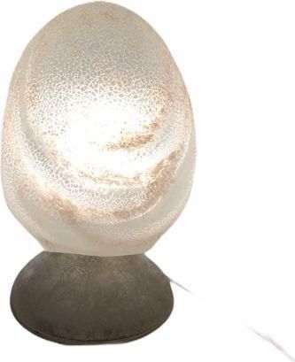 Επιτραπέζιο Φωτιστικό Murano 190-120-P133 Wash Handmade 14x27cm Λευκό