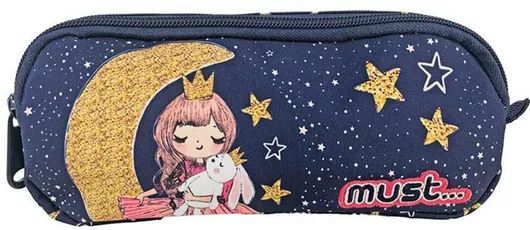 Κασετίνα Must Energy Girl Moon Βαρελάκι με 2 Θήκες Πολύχρωμο