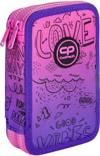 Κασετίνα Coolpack JUMPER 2 Γεμάτη με 2 Θήκες σε Μοβ χρώμα 1τμχ