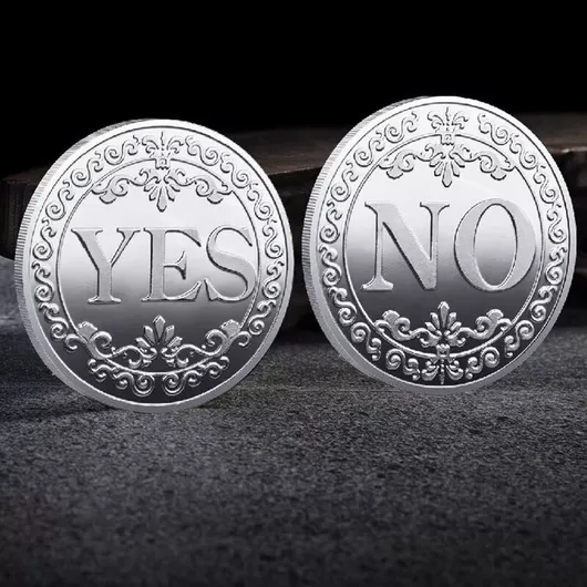 Τυχερο Νομισμα Αποφασεων Yes/no Coin Μπρουτζινο Bd0288