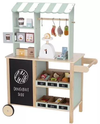 Tooky Toys Παιχνίδι Μίμησης Σετ Παντοπωλειο από Ξύλο