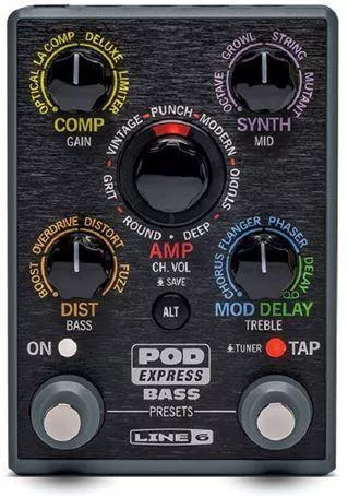 Πετάλι Line 6 Pod Express Compressor / Delay / Distortion / Looper / Volume Ηλεκτρικού Μπάσου
