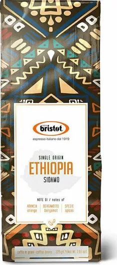 Καφές Espresso Bristot Μονοποικιλιακός Ethiopia σε Κόκκους 225gr