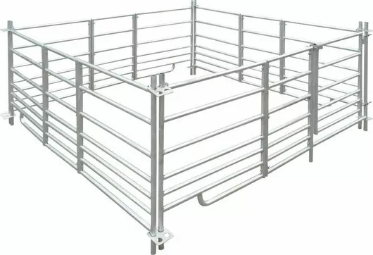 vidaXL Φράχτης για Πρόβατα 4 Πάνελ από Γαλβανισμένο Ατσάλι 183x183x92cm 141815