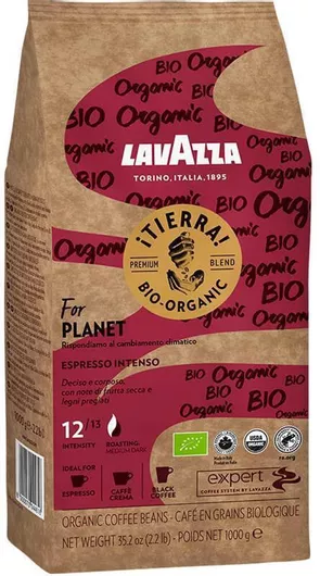 Καφές Espresso Lavazza Tierra σε Κόκκους 1000gr