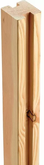 Κολώνα για Περίφραξη SHOWOOD Κήπου με Εσοχές από Ξύλο 200x8.8x8.8cm