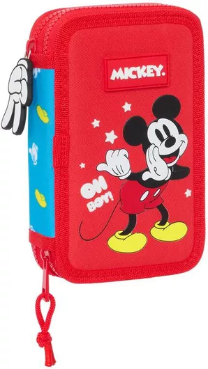 Σακίδιο Πλάτης Για Τα Μολύβια Mickey Mouse Clubhouse Fantastic Μπλε Κόκκινο 12.5 X 19.5 X 4 Cm (28 Τεμάχια)