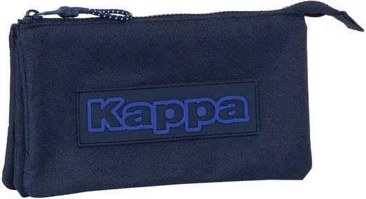 Κασετίνα Τριπλή Kappa Blue Night Ναυτικό Μπλε 22 X 12 X 3 Cm