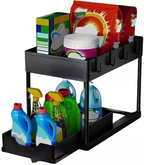 Organizer 2 Επιπέδων Κάτω Νεροχύτη Συρόμενο Ράφι