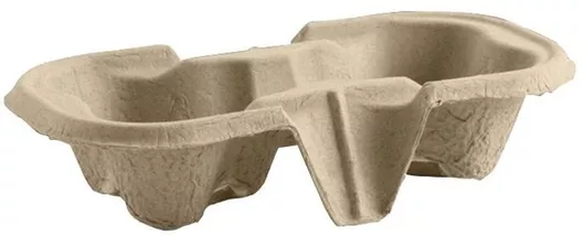 Χάρτινη Θήκη Μεταφοράς Καφέ 2 Θέσεων Eco Αυγοθήκη Egg-ch/2