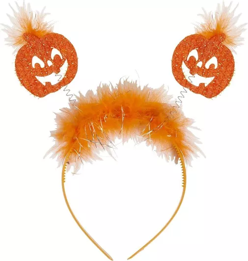 Αποκριάτικο Αξεσουάρ Widmann Αποκριάτικη Στέκα Κολοκύθες Head Bopper Πορτοκαλί