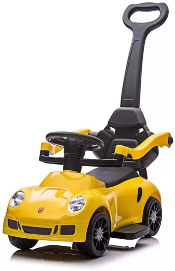 Περπατούρα Homeone Porche Πλαστικό με Χειρολαβή Φώτα & Μουσική Κίτρινο για 12+ Μηνών