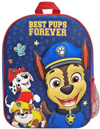 Σχολική Τσάντα Νηπίου Πλάτης Paw Patrol 3D 31x26x10cm Μπλε